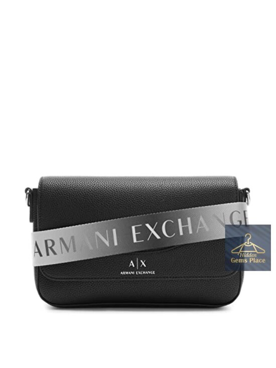 Handbags - Vegan leather crossbody bag with metallic logo, snap closure, 1.8L capacity